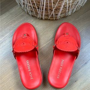 Brand new red Jack Rogers Collins casual sandals